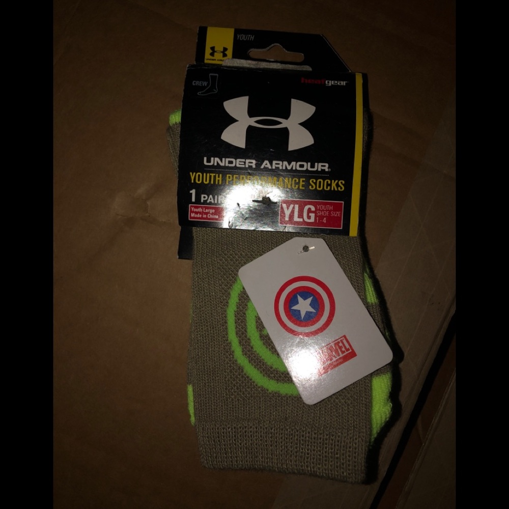 New Under Armour Alter Ego Captain America Socks